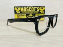 MOSCOT モスコット★メガネフレーム★KLUTZ★伊達眼鏡 黒縁 スクエア オシャレ 未使用 美品_画像3