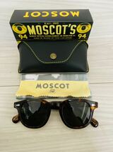 ★MOSCOT★モスコット★レムトッシュ★サングラス★LEMTOSH★伊達眼鏡 鼈甲柄 定番カラー ボストン ウェリントン 未使用 美品_画像9