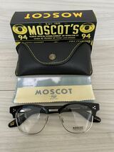 MOSCOT モスコット★メガネフレーム★TINIF★伊達眼鏡 ブラック シルバー サーモントタイプ 未使用 美品_画像9