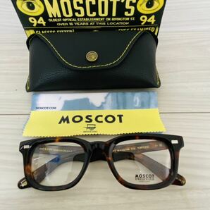 MOSCOT モスコット★メガネフレーム★KLUTZ★伊達眼鏡 鼈甲柄 人気フレーム スクエア オシャレ 未使用 美品の画像9