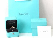 手提げつき！定価35万円↑ 新品 TIFFANY＆CO ティファニー ノット ダイヤ リング K18RG 18金ローズゴールド ダイヤモンド 13.5号 14号 591_画像7