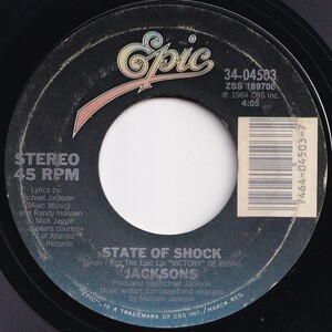 Jacksons State Of Shock / Your Ways Epic US 34-04503 206070 SOUL ソウル レコード 7インチ 45