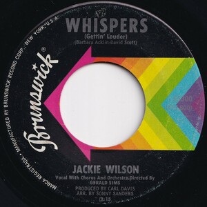 Jackie Wilson Whispers / The Fairest Of Them All Brunswick US 55300 206066 SOUL ソウル レコード 7インチ 45