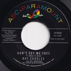 Ray Charles Don't Set Me Free / The Brightest Smile In Town ABC-Paramount US 10405 206063 R&B R&R レコード 7インチ 45