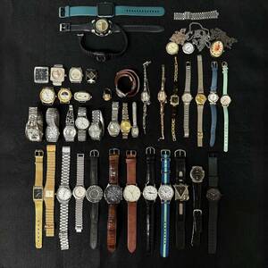 【34340-1.2.5】メンズ レディース 腕時計 まとめて42点1.5kg SEIKO ORIENT CASIO swatch TIMEX J-AXIS 現状品 ジャンク