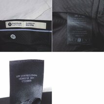 ★Haggar Clothing センタープレスパンツ 36×30/メンズ2XL相当/ブラック/無地&1948400036_画像6
