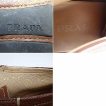 ★PRADA/プラダ ドライビングシューズ 8/メンズ27cm相当/ブラウン/レザー/レースアップ/革靴/紳士靴&1947000338_画像6