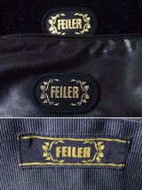 ★FEILER/フェイラー トートバッグ 2点セット/ブラック/ローズ/コットン/一部レザー/シェニール織&1949500025_画像7