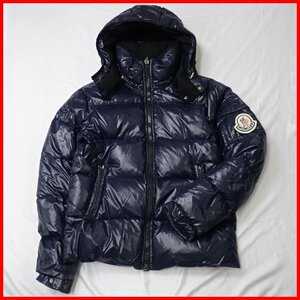 ☆1円 MONCLER/モンクレール ヒマラヤ ダウンジャケット 1/メンズS相当/ダークネイビー/光沢感/ナイロン100%/フード着脱可&1947000290