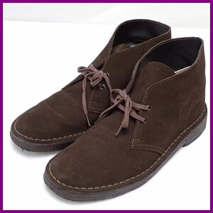 ★Clarks/クラークス デザートブーツ UK8/メンズ26.5cm相当/ダークブラウン/スエード/31692/チャッカブーツ&1944500018