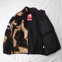 ☆1円 THE NORTH FACE/ザノースフェイス × Supreme/シュプリーム 21AW フリースジャケット メンズS/ブラウン系/NA52100I&1947000287_画像4