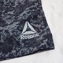 ★Reebok/リーボック スポーツウェア 上下セット/半袖Tシャツ + ハーフパンツ メンズLL/ダークグレー/デジタルカモ&1315600180_画像5