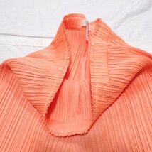 ★美品 PLEATS PLEASE/プリーツプリーズ パンツ 5/レディースM相当/オレンジ系/ウエストゴム/ストレッチ/イッセイミヤケ&1851600039_画像3