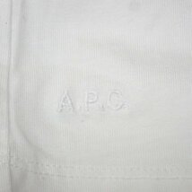 ★A.P.C./アーペーセー POETIC PERSISTENCE 半袖Tシャツ レディースS/ホワイト/ロゴ/刺繍/コットン100%&1968700051_画像5