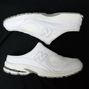 ★美品 New Balance/ニューバランス ビームス別注 ミュールスニーカー メンズ28.5cm/ホワイト×グレー/M2002RM3/外箱付き&1947000328の画像2