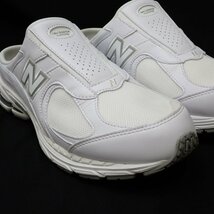 ★美品 New Balance/ニューバランス ビームス別注 ミュールスニーカー メンズ28.5cm/ホワイト×グレー/M2002RM3/外箱付き&1947000328_画像5