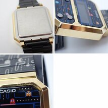 ■カシオ × PACMAN/パックマン CASIO CLASSIC A100WEPC-1BJR ゴールド×ブラック/デジタルクォーツ/フロントボタン/レトロ&1245800330_画像6