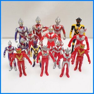 ★BANDAI/バンダイ ウルトラマン ソフビフィギュア 15体セット/タロウ/レオ/ティガ/ジャック/シャドー 他/円谷プロ/特撮&1932000199