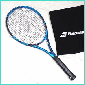 ★Babolat/バボラ PURE DRIVE/ピュアドライブ 硬式テニスラケット 101436J/G3/27インチ/ブルー/2021年モデル/ケース付き&0679600026