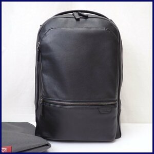 ★1円 美品 TUMI/トゥミ BRADNER/ブラッドナー バックパック 6302011DP/ブラック/レザー/保管袋・ネームタグ・保証書付き&0010200281