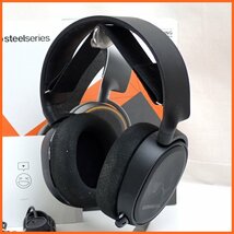 ★SteelSeries/スティールシリーズ Arctis 5 ゲーミングヘッドセット 61504/ブラック/マイク付/有線/箱・取説付属/ヘッドホン&1738200015_画像1