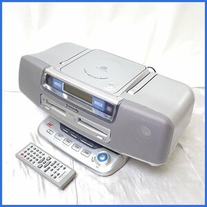 ★Panasonic/パナソニック パーソナルMDシステム RX-MDX81/シルバー/2003年製/リモコン・電源コード付き/動作品&1397400013