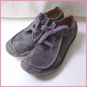 ★Clarks/クラークス ファニードリーム レザーシューズ 4.5/レディース23.5cm相当/グレー/21621/スエード&1966600006