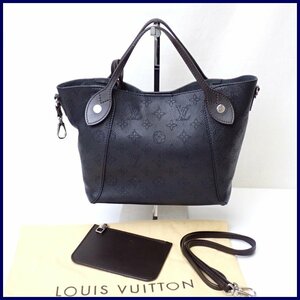 ★LOUIS VUITTON/ルイヴィトン モノグラムマヒナ ヒナPM 2wayハンドバッグ M54350/ブラック/フランス製/付属品あり&1970600005