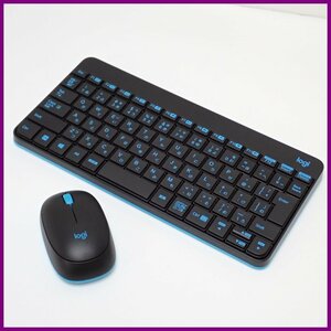 ★美品 Logicool/ロジクール ワイヤレスコンボ キーボード + マウスセット MK245nBK/ソリッドブラック/日本語配列/無線&1967500001