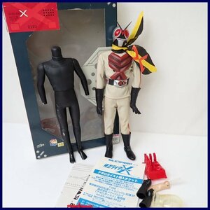 ★未使用 MEDICOM TOY/メディコムトイ リアルアクションヒーローズ 039 仮面ライダーX 可動フィギュア/外箱付き&1957600040