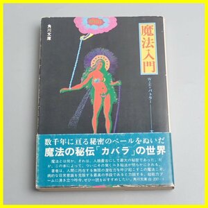 ◆絶版/希少 魔法入門 W・E・バトラー/大沼忠弘訳/角川文庫/昭和49年初版/カバラ/秘伝/オカルト/ヴィンテージ&1111103259