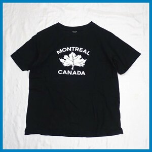 ★NUMBER (N)INE/ナンバーナイン MONTREAL CANADA 半袖Tシャツ 2/メンズS相当/ブラック/コットン100%&1961400137