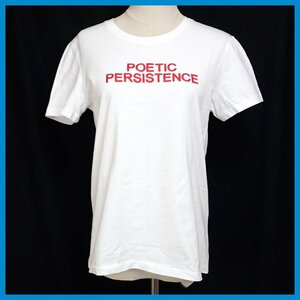 *A.P.C./ A.P.C. POETIC PERSISTENCE short sleeves T-shirt lady's S/ white / Logo / embroidery / cotton 100%&1968700051