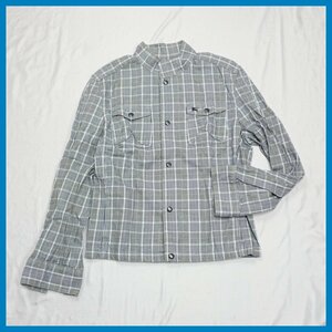 ★BURBERRY BLUE LABEL/バーバリーブルーレーベル ブルゾン メンズL/ブラック×ホワイト/グレンチェック/コットン100%&1968500010