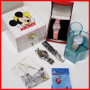 ★ディズニー グッズ 5点set/8000本限定 蒸気船ウィリーミッキー/TDL20周年 ティンカーベル 腕時計 他/オルゴール/一部ジャンク&1949500077の画像1