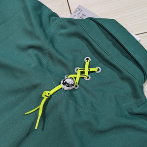 ◆新品 RUSSELUNO ラッセルノ 春夏 ルチャ 半袖 ポロシャツ メンズ 7 XXL 3Lくらい グリーン 緑 定価9,900円 吸汗速乾 スカル GOLFの画像3