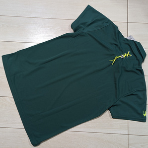 ◆新品 RUSSELUNO ラッセルノ 春夏 ルチャ 半袖 ポロシャツ メンズ 7 XXL 3Lくらい グリーン 緑 定価9,900円 吸汗速乾 スカル GOLFの画像5