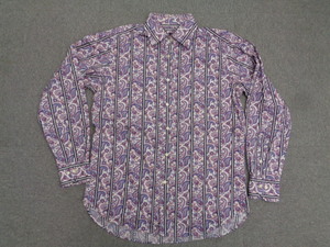 ETROpeiz Lee pattern stripe shirt SIZE : SLIM M blue group 