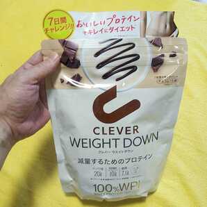 【訳有り お得♪】送料込【即決】クレバー ウエイトダウン チョコレート味 315g ホエイプロテイン WPI100% イヌリン乳酸菌配合【手渡し可】