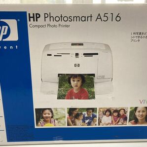 【A01B307】新品 未開封 HP Photosmart A516 Compact Photo Printer コンパクト フォトプリンター プリンター パソコンなし プリントの画像1