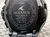 OCEANUS カシオ CASIO オシアナス OCW-T1000 時計 メンズ クロノグラフ タフソーラー電波 チタン ブラック　黒_画像6