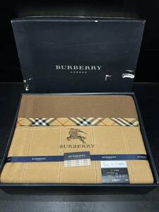 BURBERRY/バーバリー/西川産業/ウール毛布/寝具/ノバチェック/ベージュ/シングル/140×200/ウール100%/箱入り