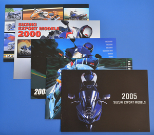 【S1960-05】スズキ　輸出車モデル　SUZUKI　EXPORT　MODELS　輸出モデル1999～2005年　カタログ5冊