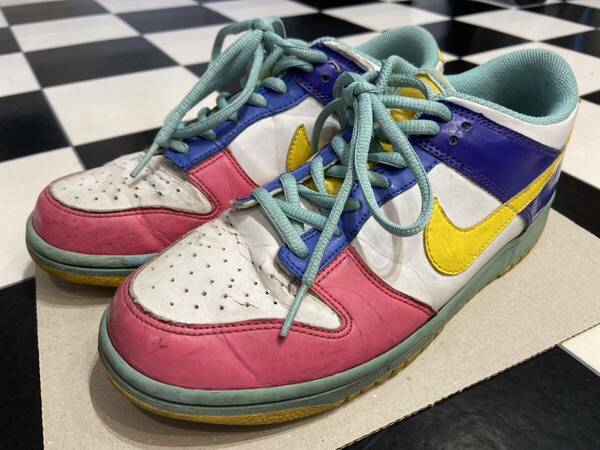 ◇NIKEナイキ DUNKダンク LOW GS クレイジーカラー 306339 171 24.5cm US6.5 UK6◇