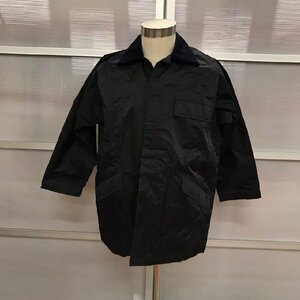 ER0208-1-3 国鉄 昭和56年度製 宮坂平助商店 サイダ 制服 裏地キルティング コート カッパ レインコート 2号形 鉄道 コレクション 100サイ