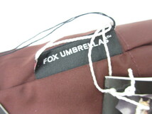 ☆展示未使用 FOX UMBRELLAS/フォックス・アンブレラズ　折畳み傘/折りたたみ傘 TL12 ワンギーハンドル 晴雨兼用 ボルドー(A032608) _画像7