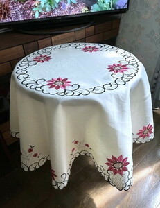  tablecloth Northern Europe 150cm stylish round shape #101 embroidery series 