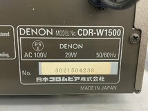 □t1415　ジャンク★DENON　デノン　 CDR-W1500　CDレコーダー_画像7