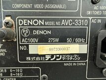 □t1511　現状品★DENON　デノン　AVC-3310　AVアンプ　本体のみ_画像9