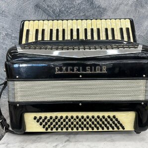 □t1604 中古★EXCELSIOR エキセルシャー Mod.580 37鍵 アコーディオン ソフトケース付きの画像2